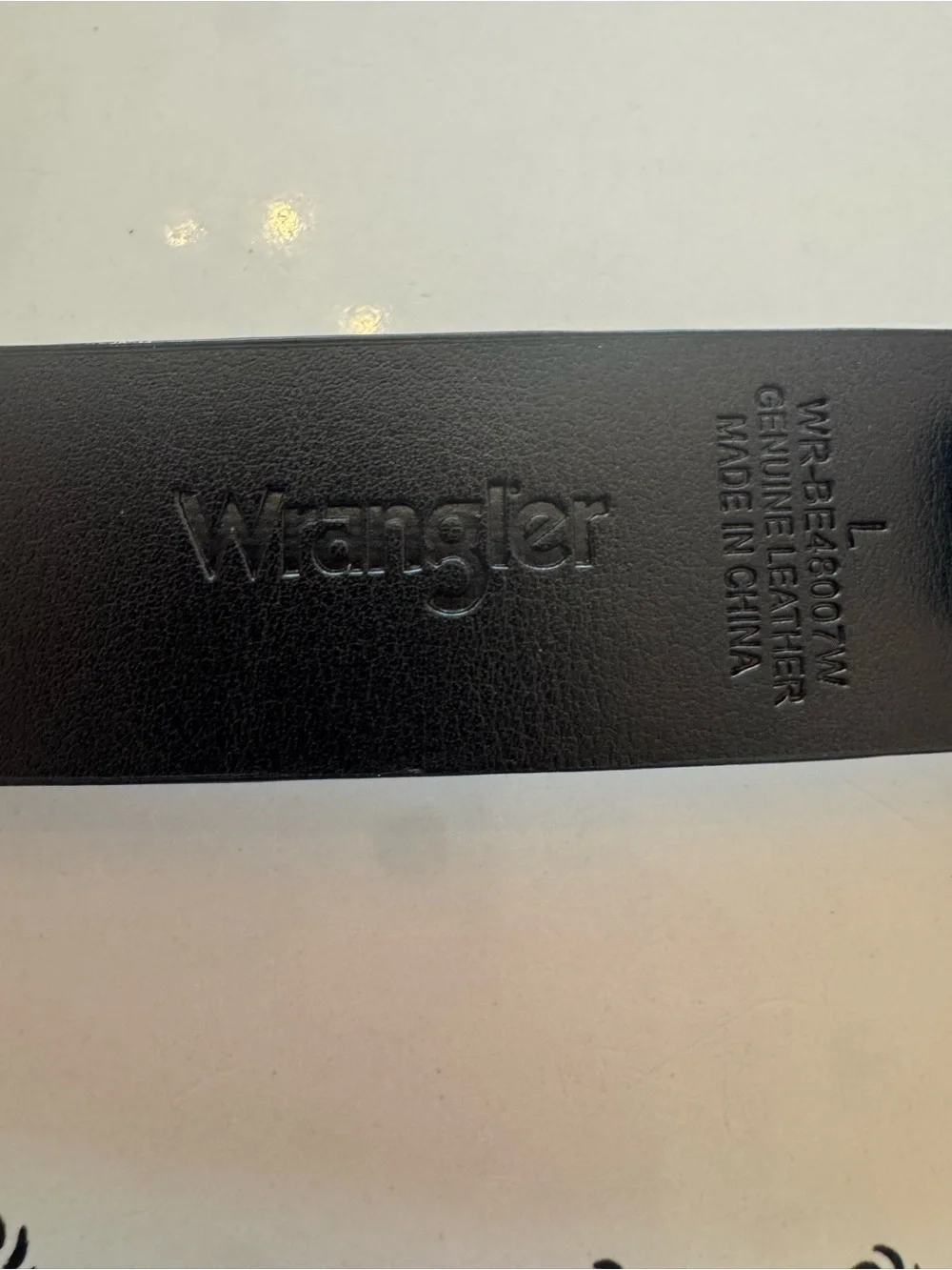 Wrangler Black Hair-On Leather Belt with Silver Conchos new with tag